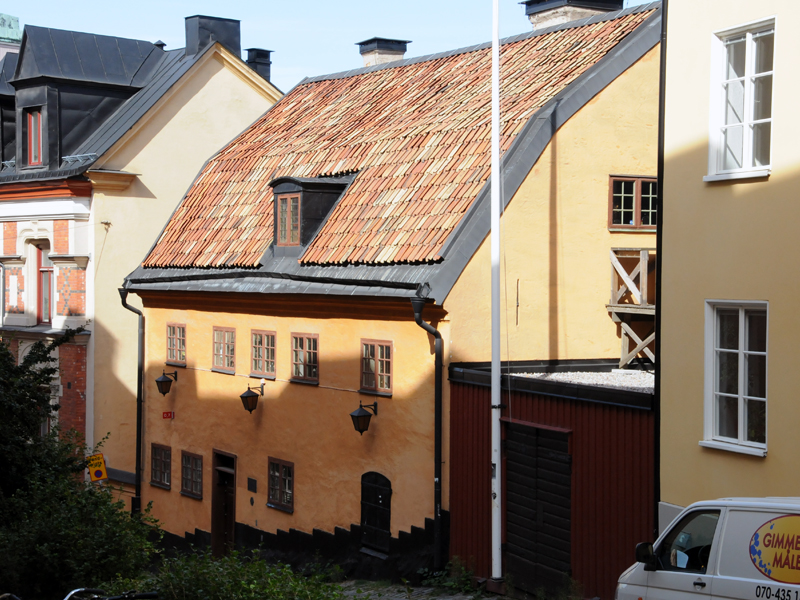 Bellmanhuset på Urvädersgränd 3 i Stockholm. Fotografi: Mats Hayen 2014.
